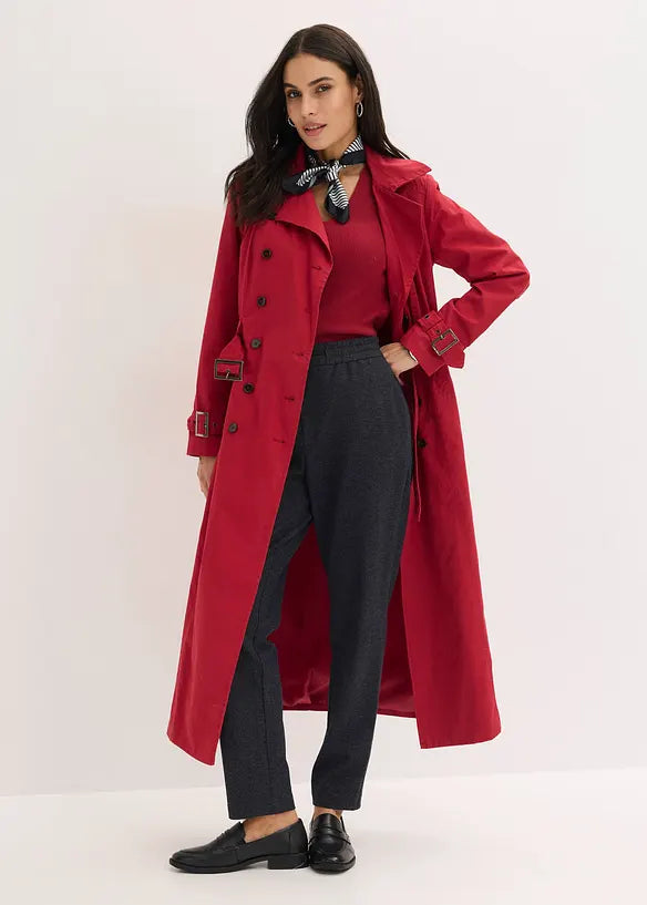 Signature Double-Breasted Belted Trench Coat