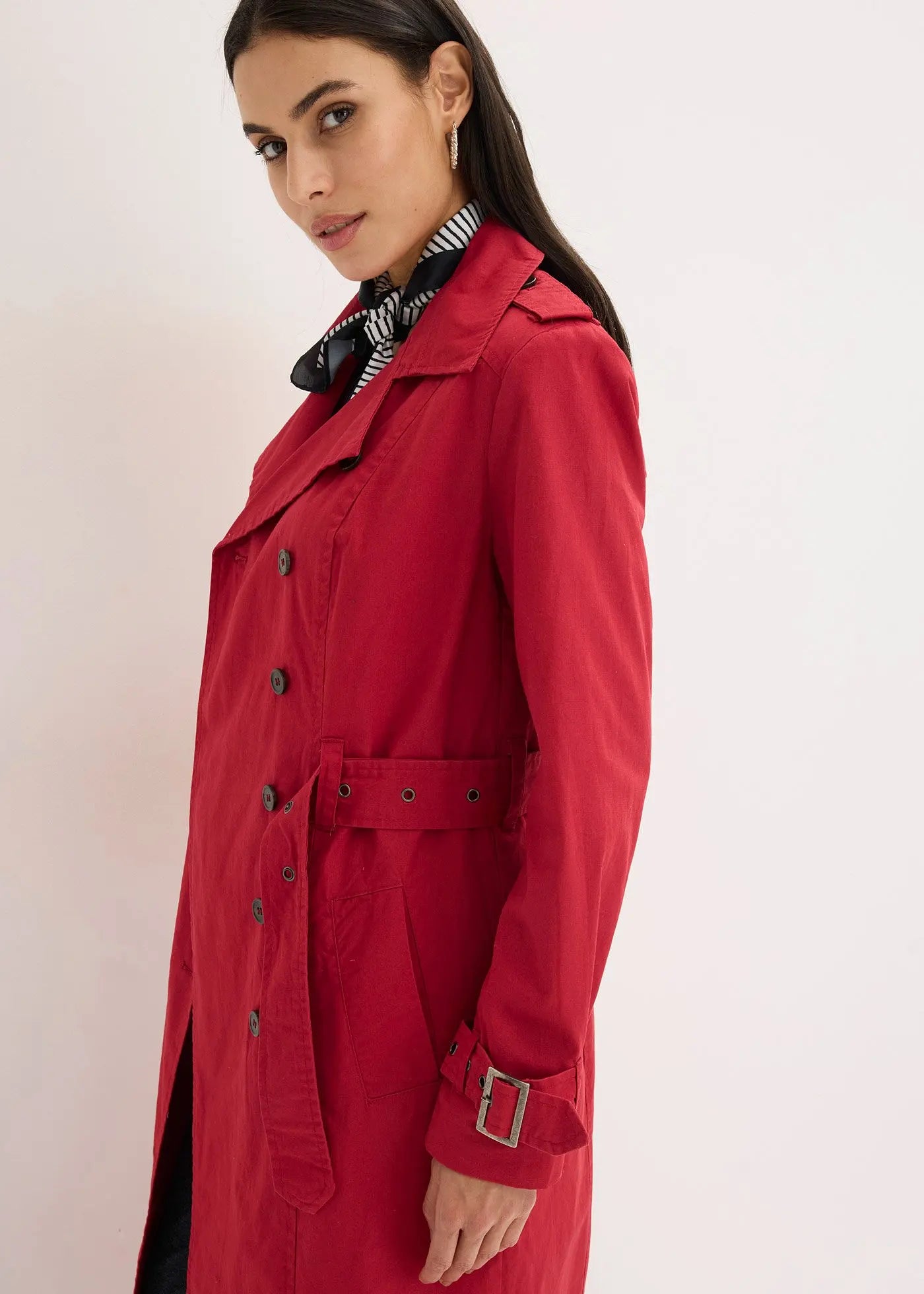 Signature Double-Breasted Belted Trench Coat