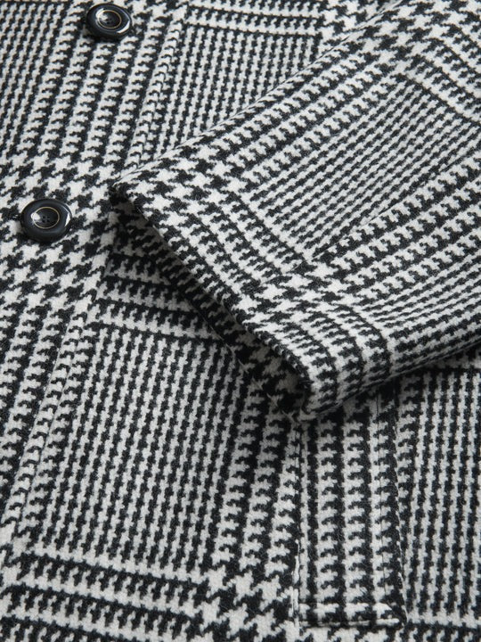 Hamida Wool Cropped Sleeve Coat