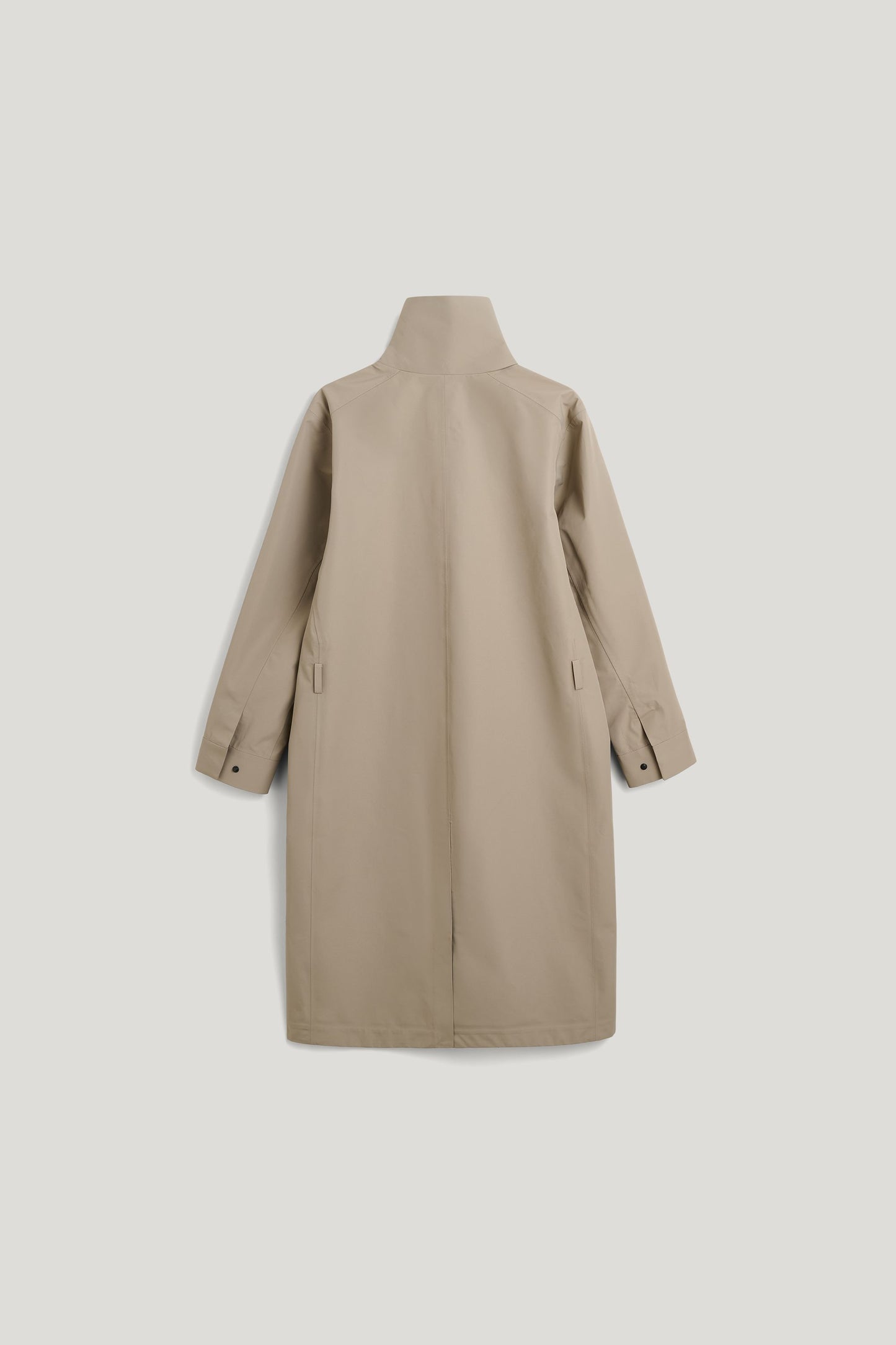 Waterproof Raincoat with a Wrap-around Silhouette