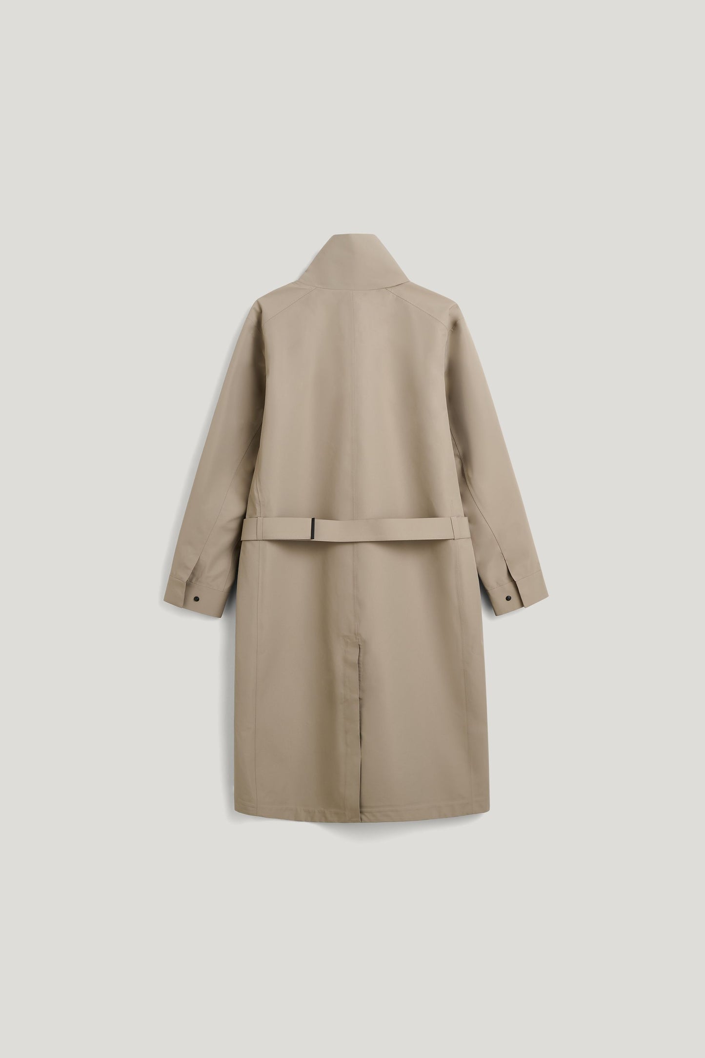 Waterproof Raincoat with a Wrap-around Silhouette