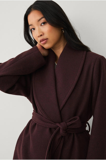 Hamida Elegant Wool Wrap Coat for Women