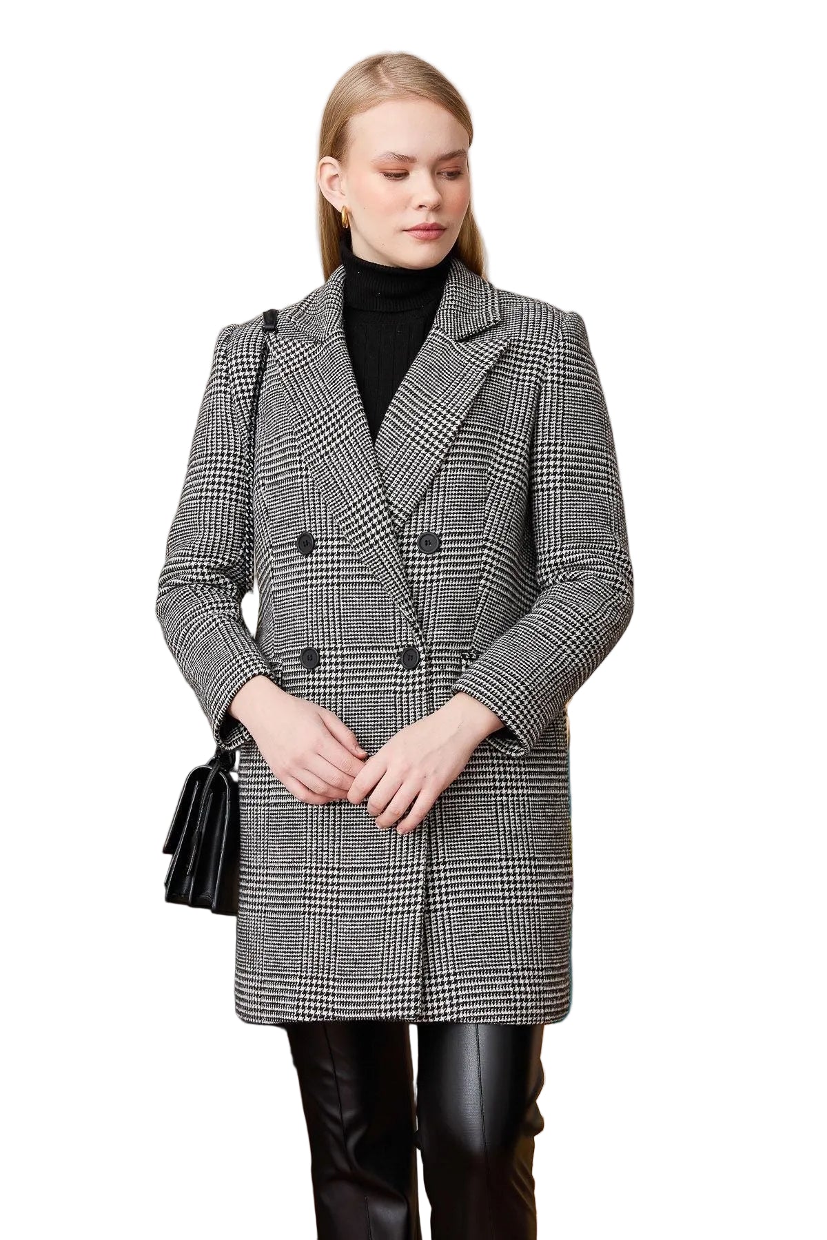 Hamida Double Breasted Wool Coat