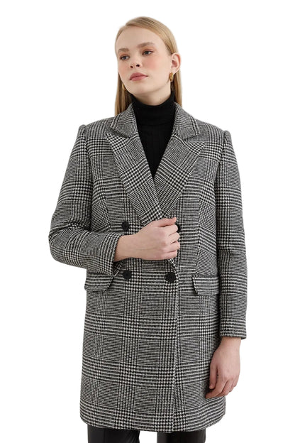 Hamida Double Breasted Wool Coat