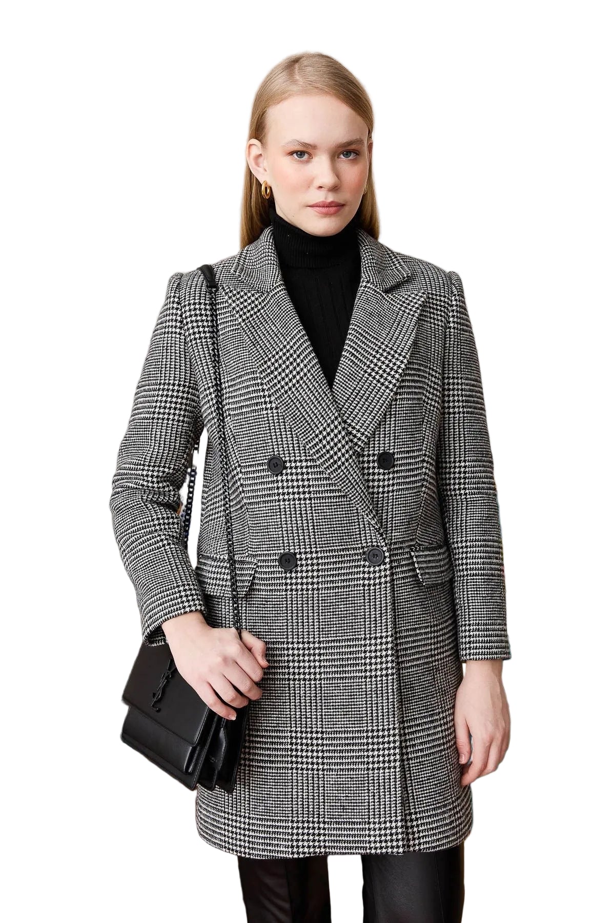 Hamida Double Breasted Wool Coat