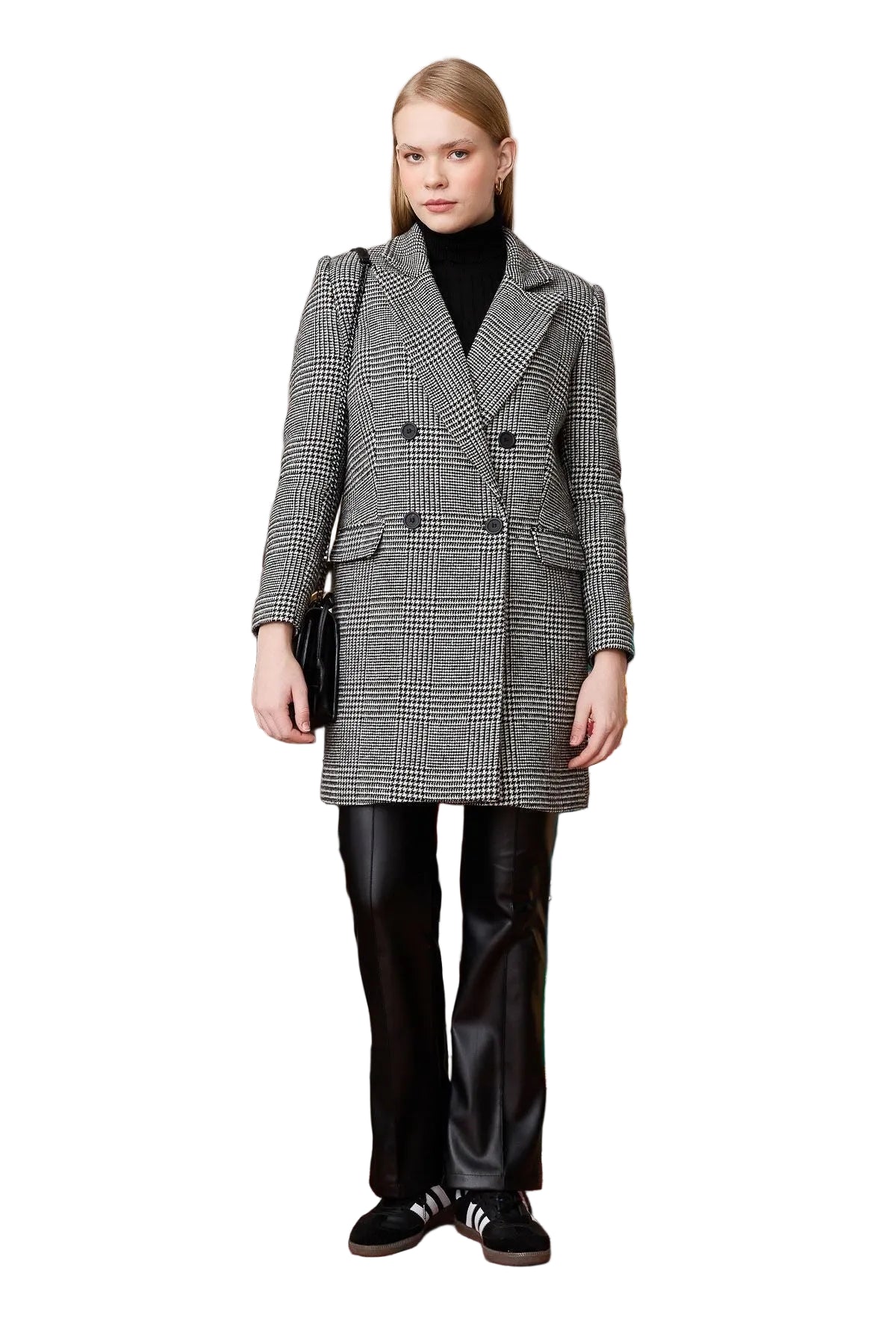 Hamida Double Breasted Wool Coat