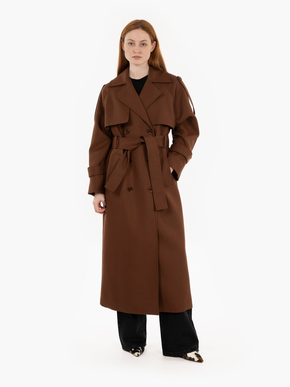 Hamida Modern Trench-Style Coat