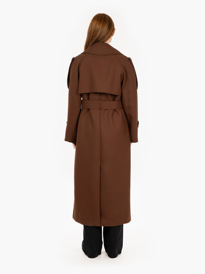 Hamida Modern Trench-Style Coat